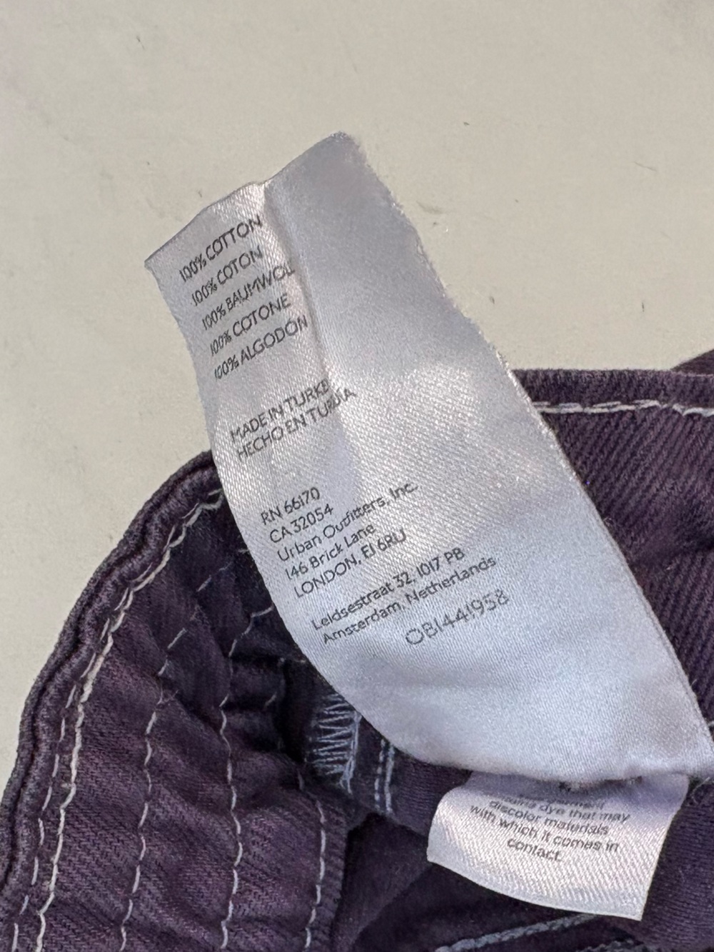 Urban Outfitters BDG Purple Size 26 Cargo Jeans Utility Grunge Punk Retro Baggy - Picture 6 of 7
